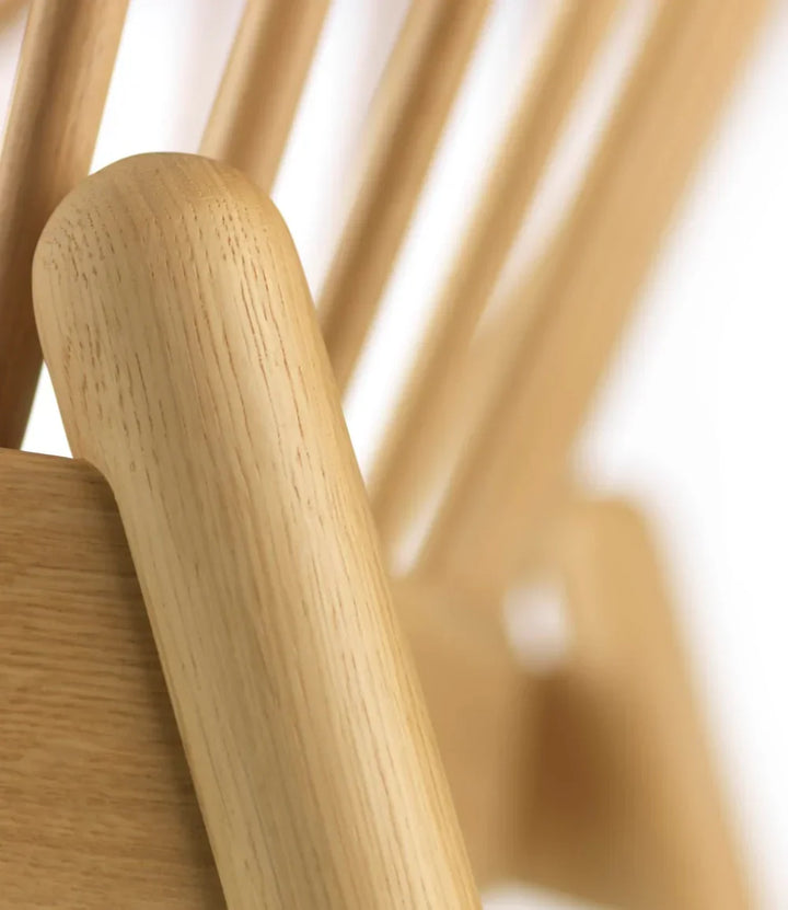 FDB Møbler J166 Jørna Chair, Nature Lacquered Oak/Beige