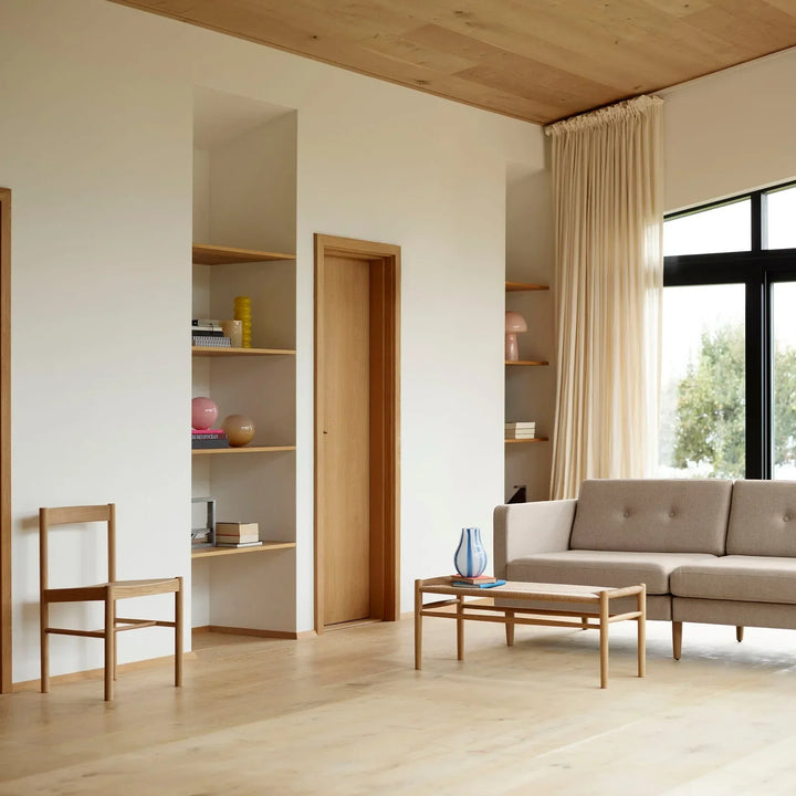FDB Møbler J178 Lønstrup Chair, Nature Lacquered Oak/Nature Veneer