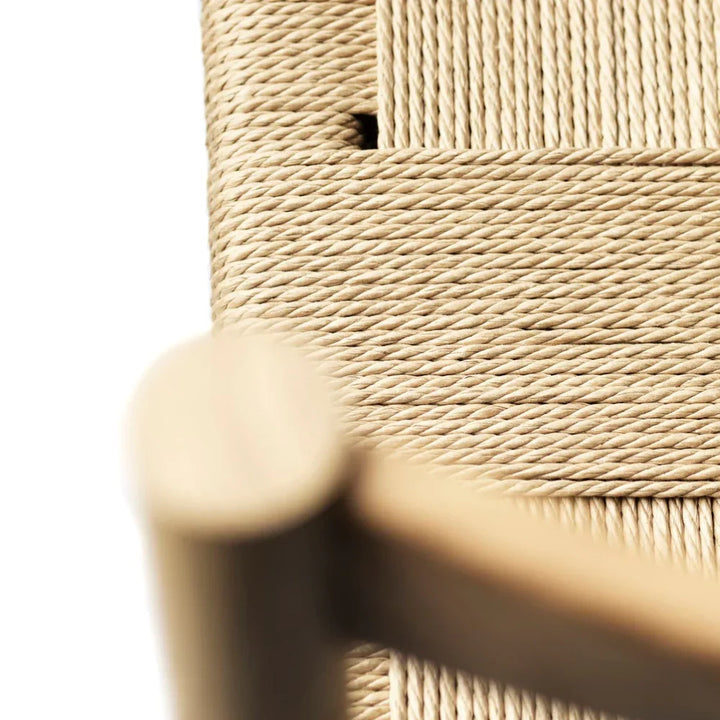 FDB Møbler J178 Lønstrup Chair, Nature Lacquered Oak/Nature Paper Cord