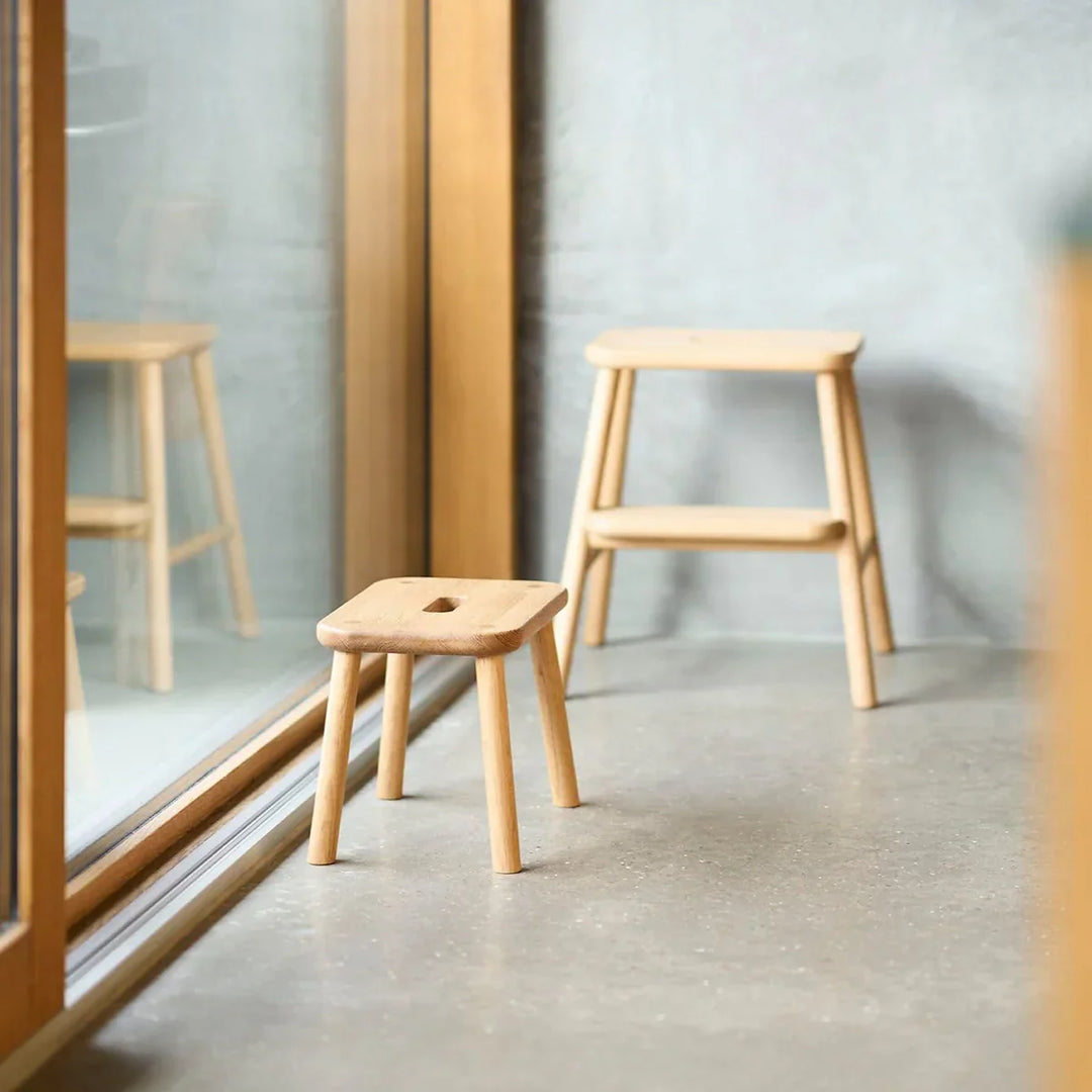 FDB Møbler J181 Sønderup Step Stool, Solid Nature Oiled Oak