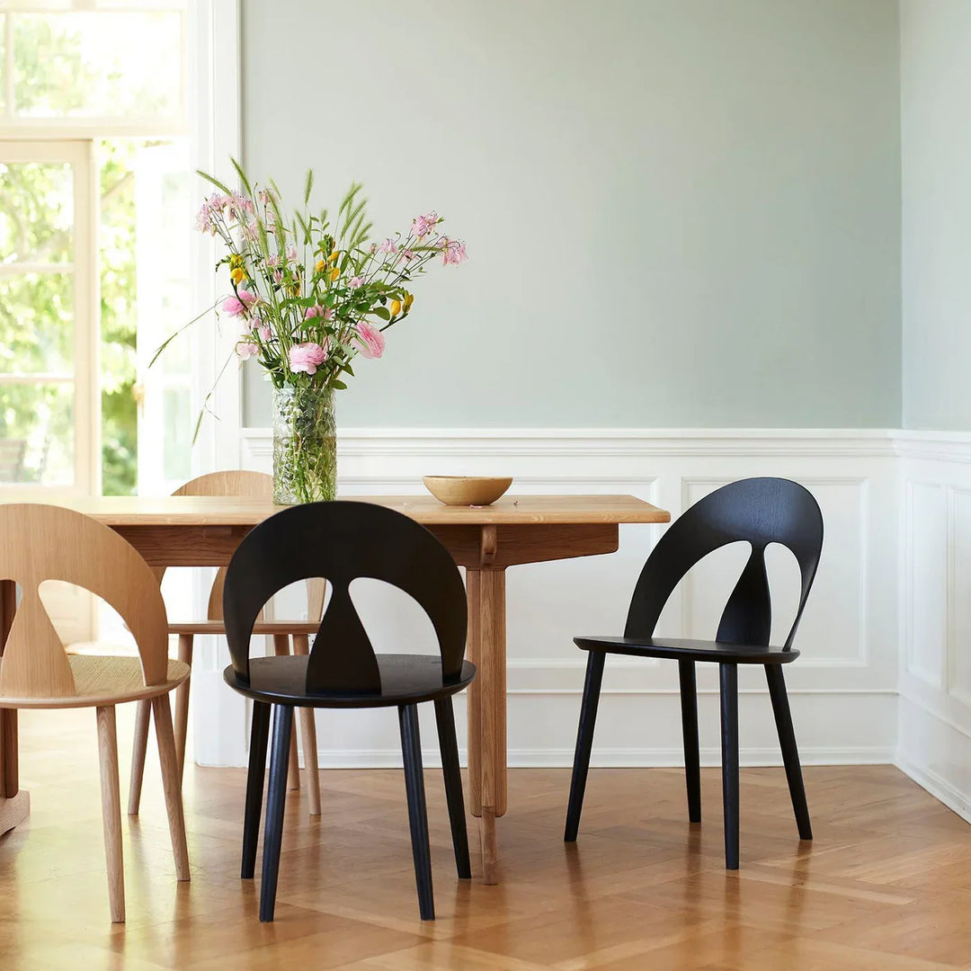 FDB Møbler J45 Chair, Nature Lacquered Oak