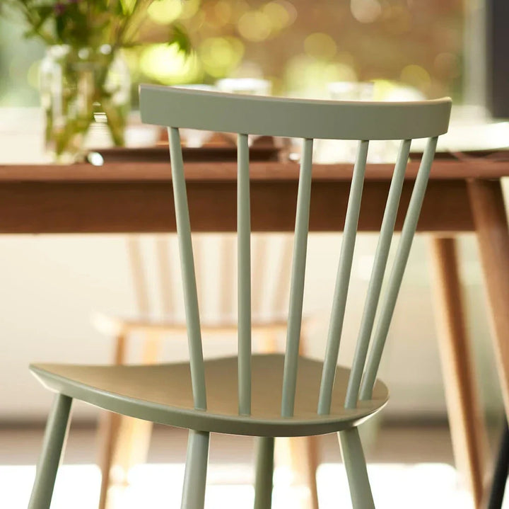 FDB Møbler J46 Dining Chair, Dusty Green Painted Beech, 2 pcs.