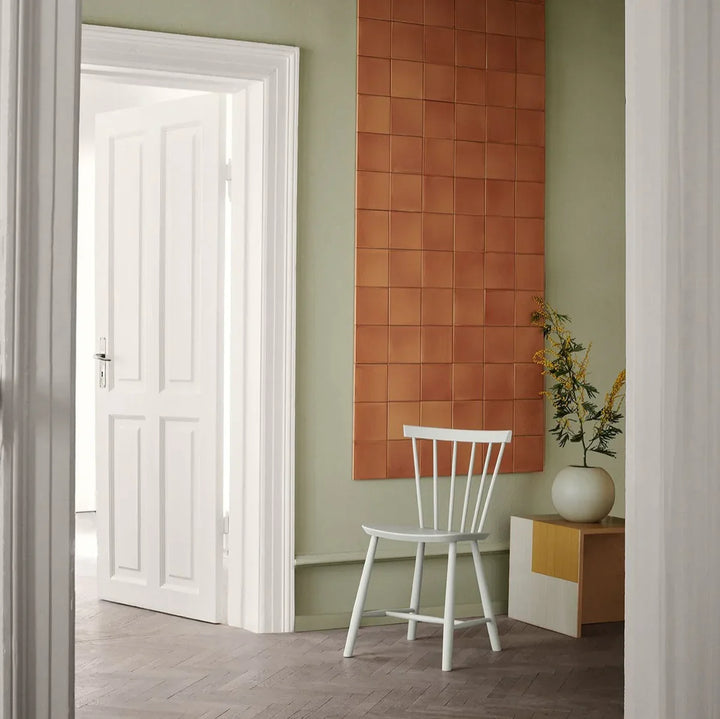 FDB Møbler J46 Dining Chair, Dust/Bones Painted Beech