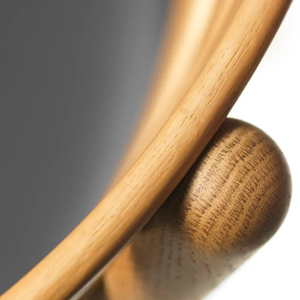 FDB Møbler J48 Chair, Nature Oiled Oak/Black Leather