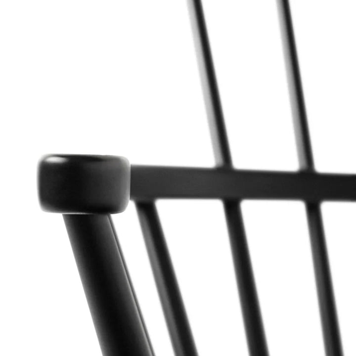 FDB Møbler J52G Rocking Chair, Jet Black Painted Beech