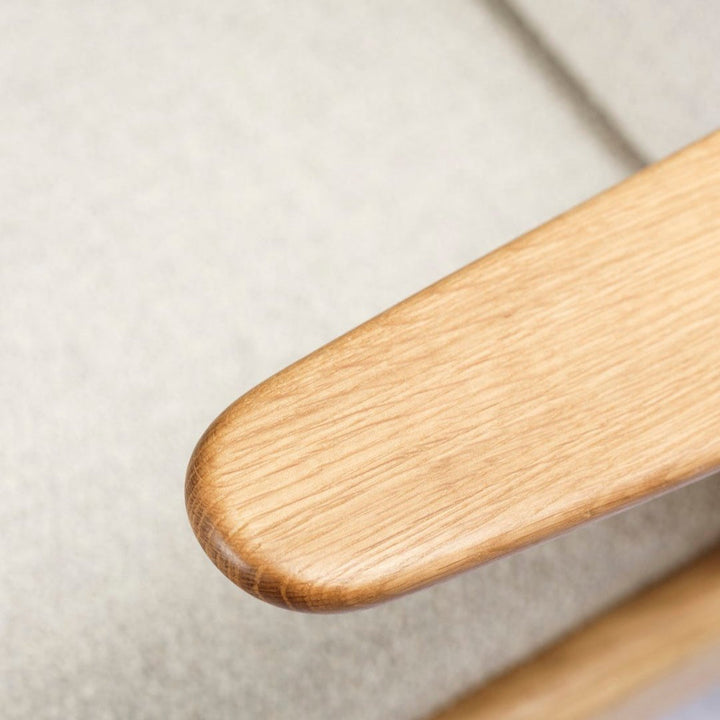 FDB Møbler J53 Armchair, Nature Oiled Oak/Beige