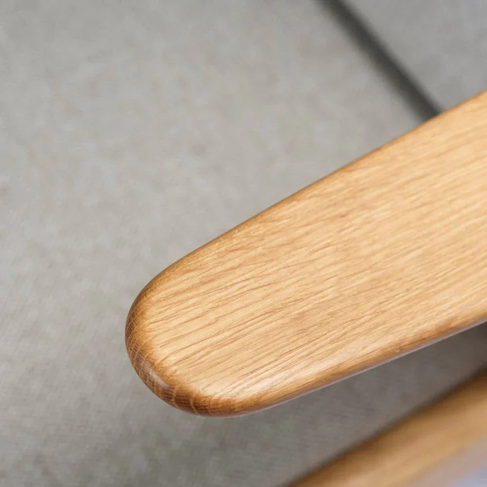 FDB Møbler J53 Armchair, Nature Oiled Oak/Cosmo Light Grey
