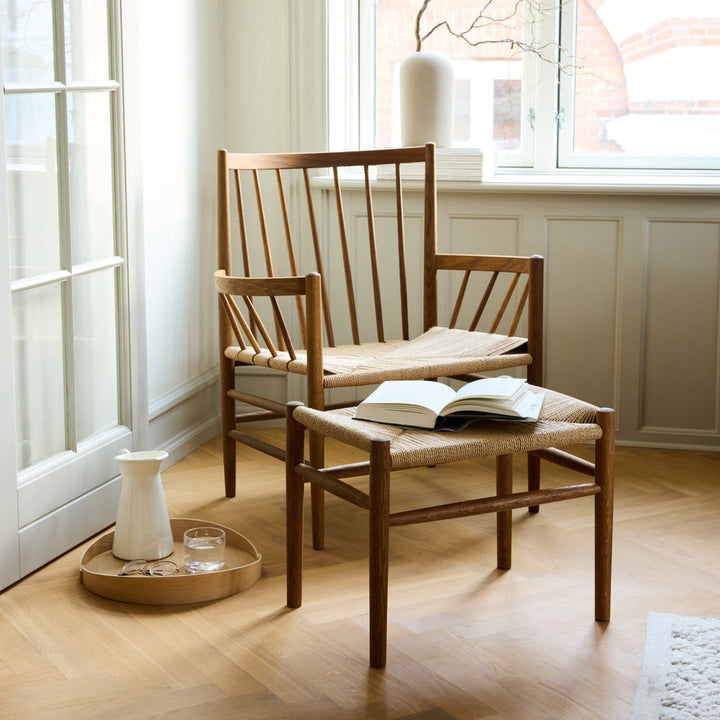 FDB Møbler J82 Lounge Chair, Smoked Oiled Oak