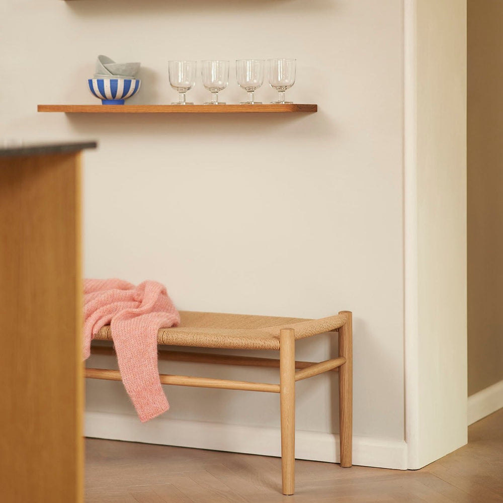 FDB Møbler J83B Bench, Nature Lacquered Oak