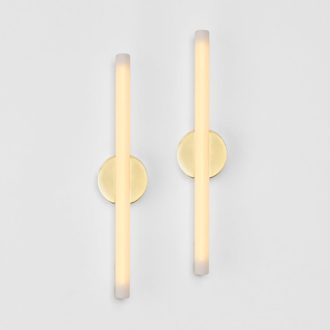 Kilter Wall Light In Solid Brass - Set of 2