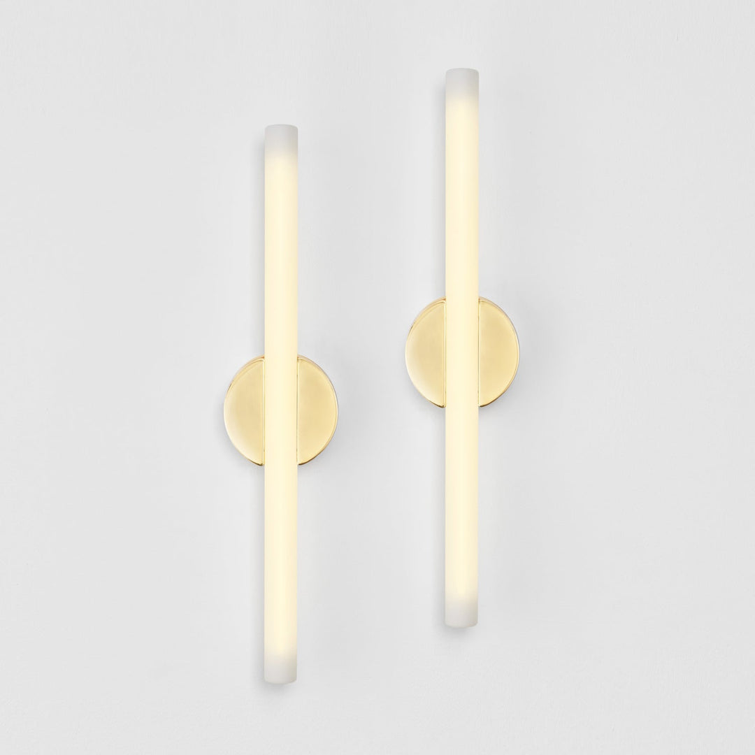 Kilter Wall Light In Solid Brass - Set of 2