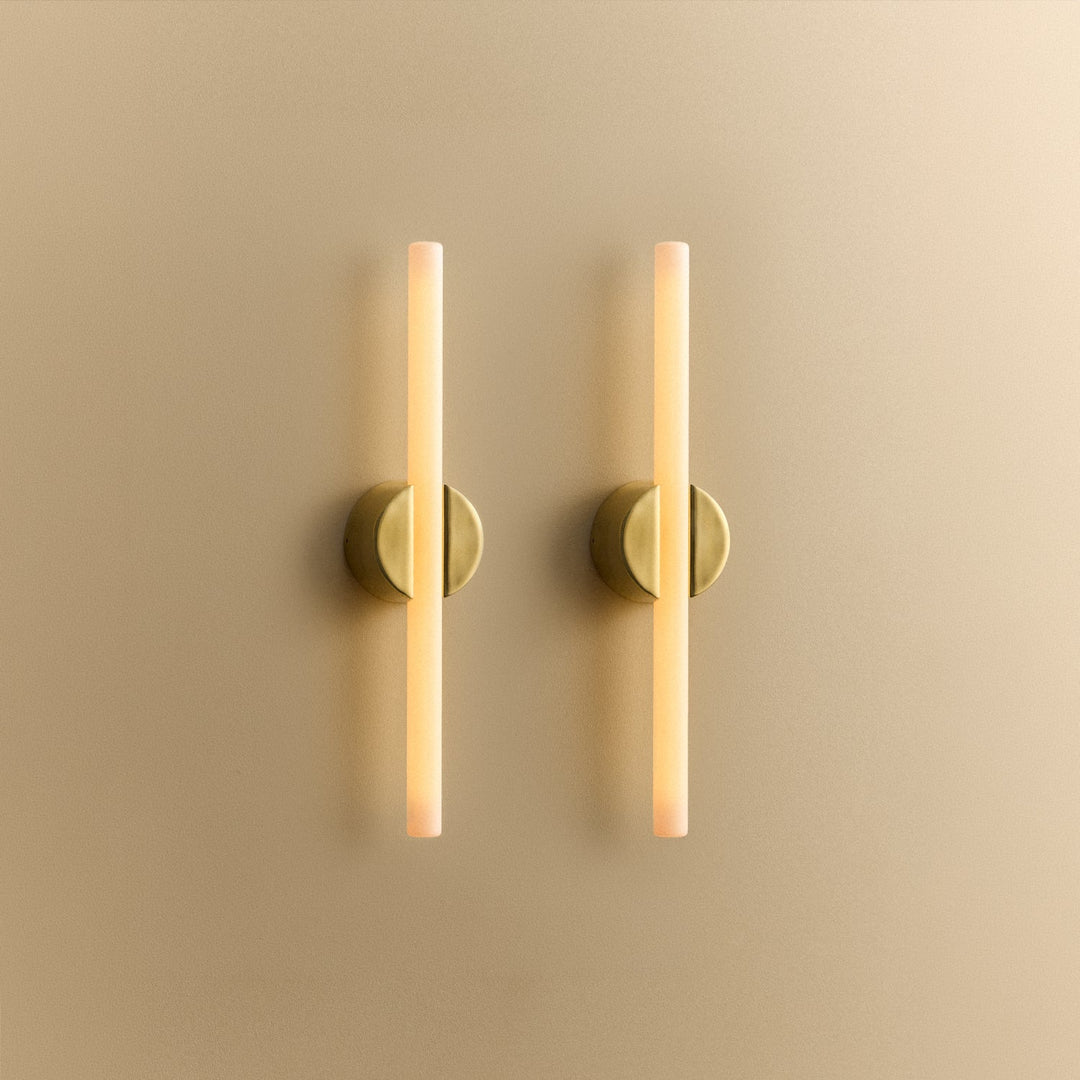 Kilter Wall Light In Solid Brass - Set of 2