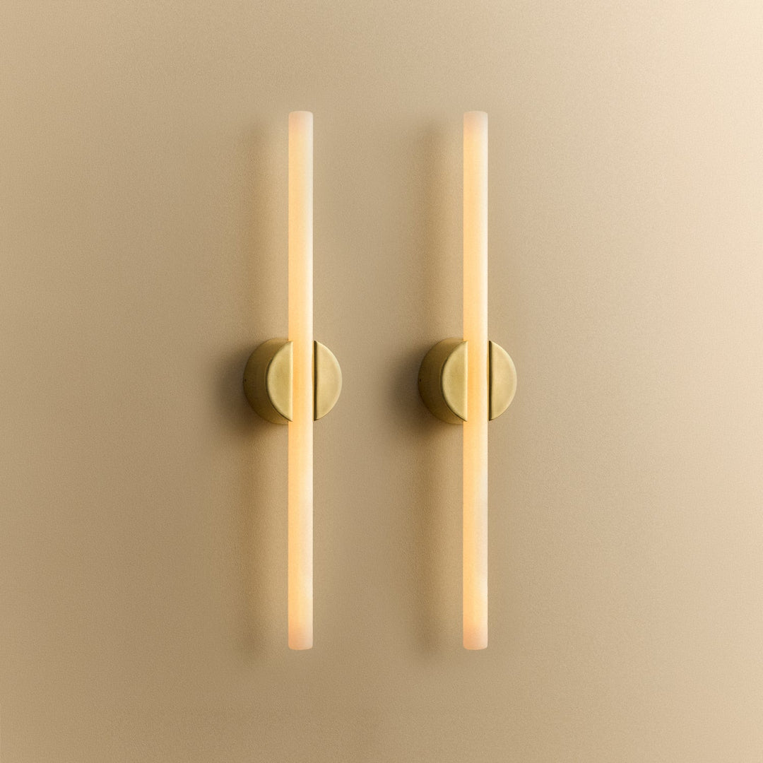 Kilter Wall Light In Solid Brass - Set of 2