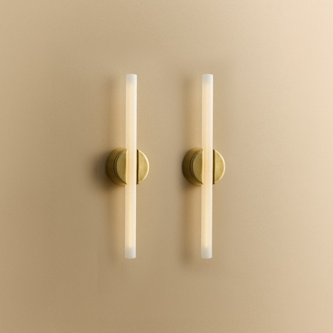 Kilter Wall Light In Solid Brass - Set of 2