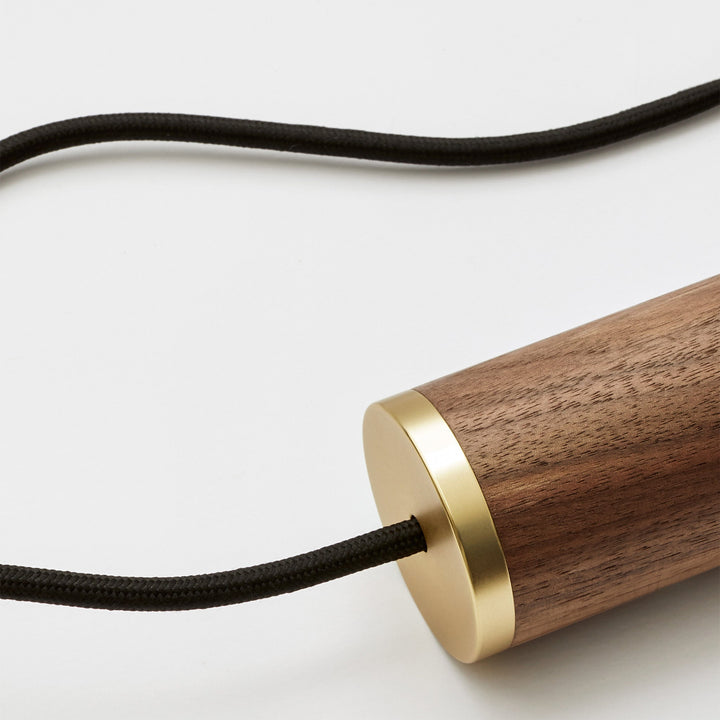 Voronoi III Pendant Light in Walnut