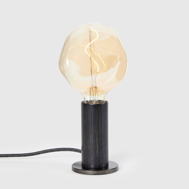 Knuckle Table Lamp in Blackened Oak + Voronoi I