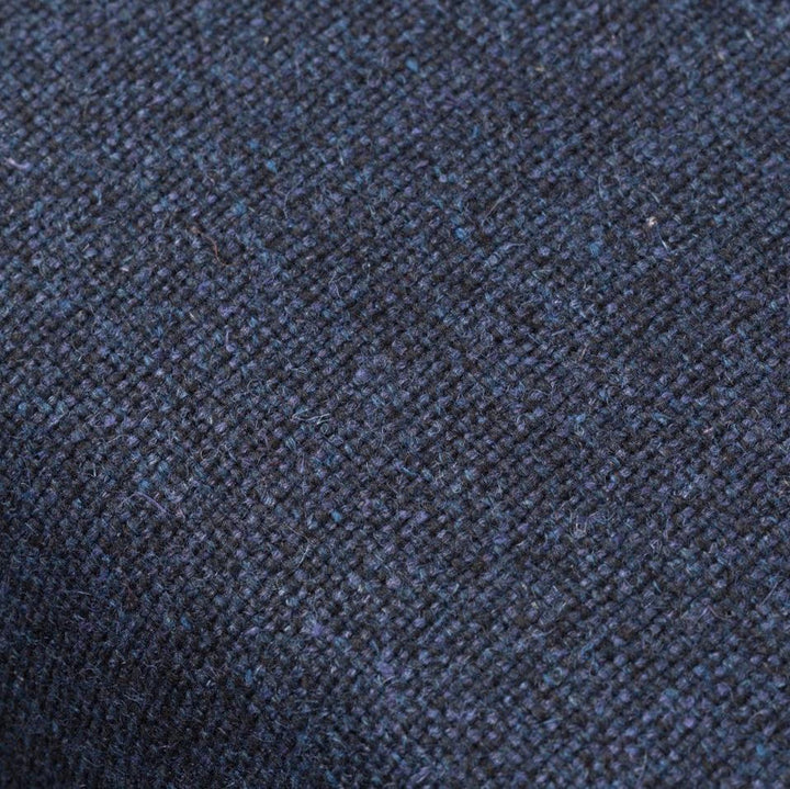 FDB Møbler L35 Gesja Wing Chair, Solid Nature Lacquered Oak/Dark Blue
