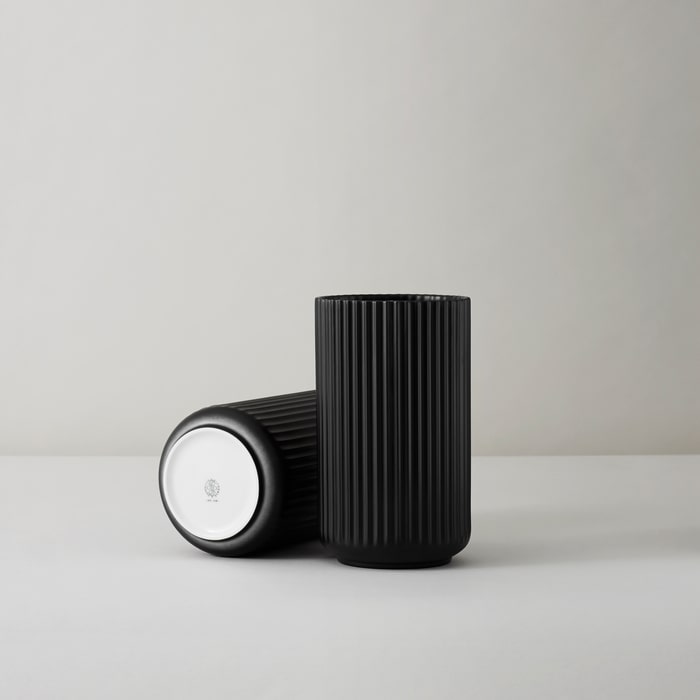 Lyngby Porcelæn Vase, Black