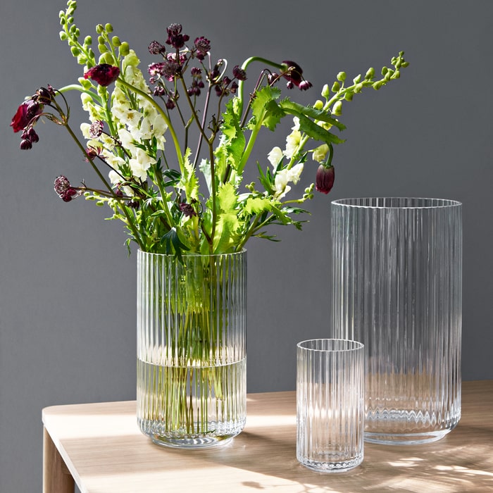 Lyngby Porcelæn Vase, Clear