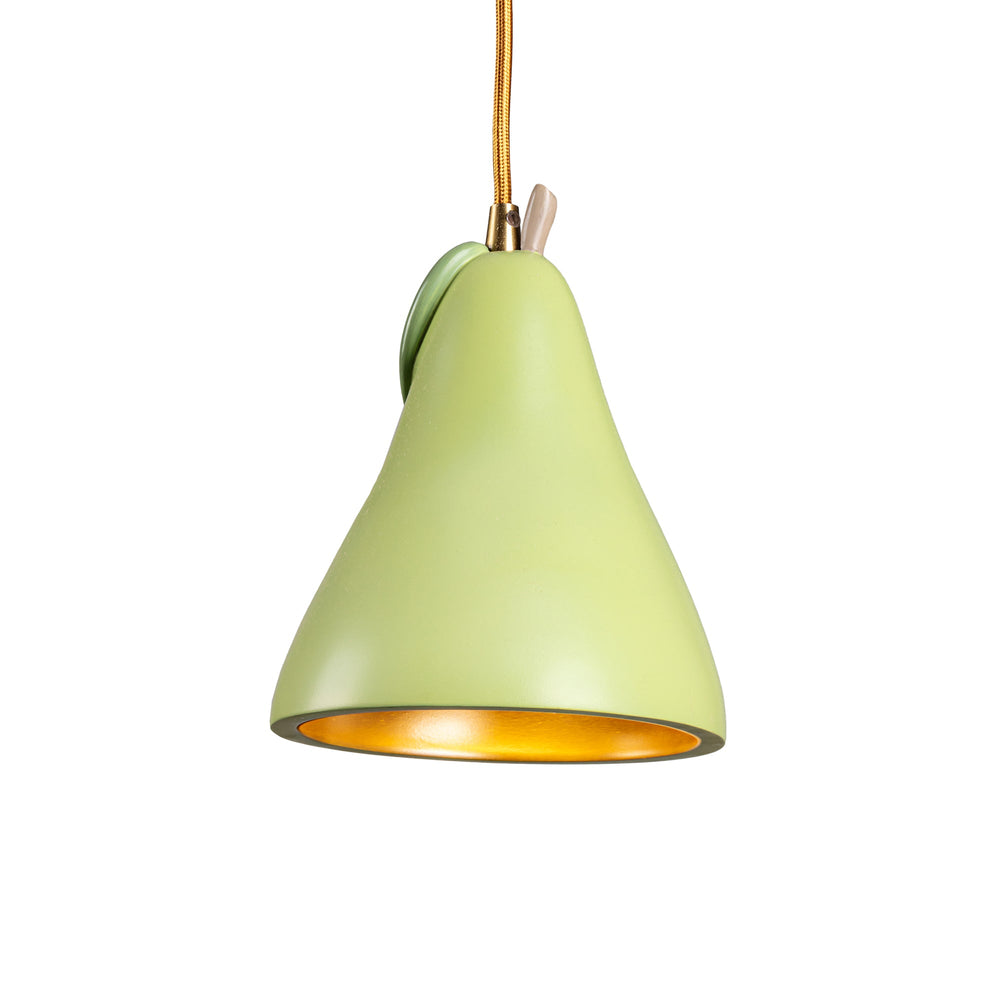 Seletti Vitamin Pear Pendant Lamp, the pear pendant glowing from within