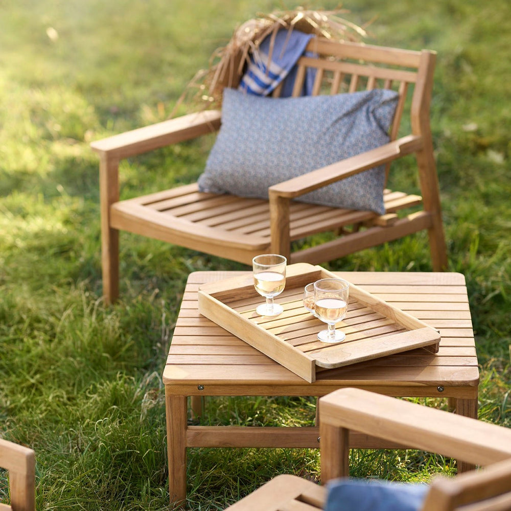 FDB Møbler M19 Sammen Lounge Table, Small, Solid Nature Oiled Teak