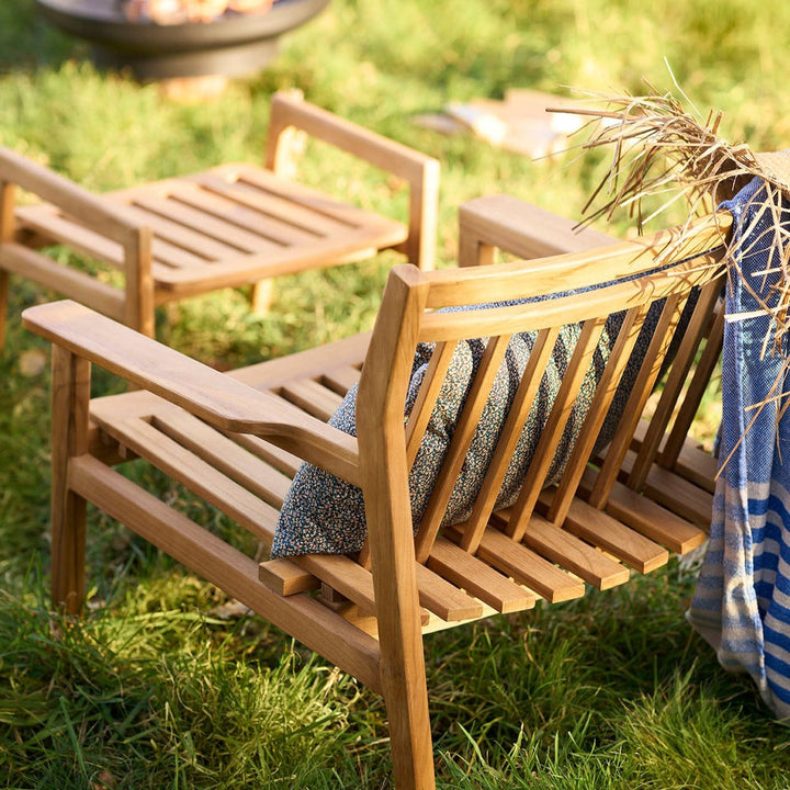 FDB Møbler M7 Sammen Foot Stool, Solid Nature Oiled Teak