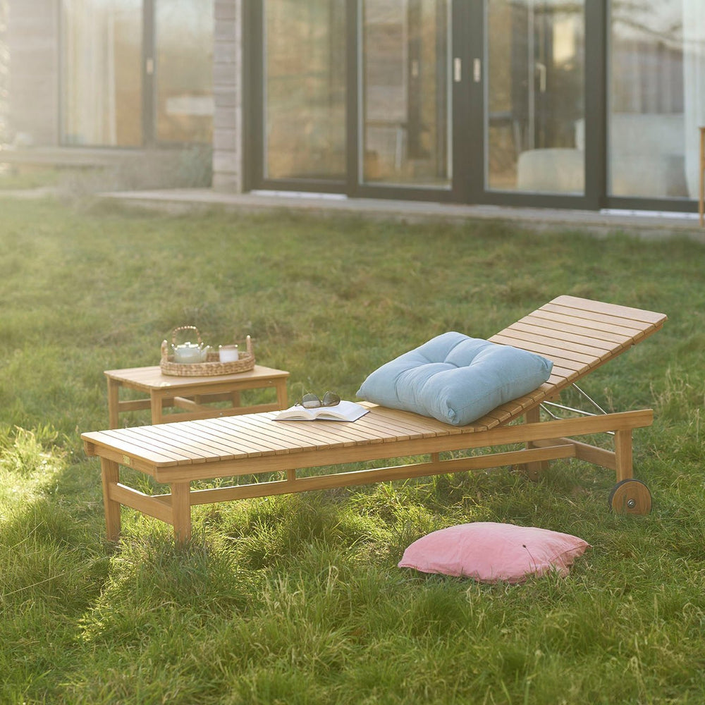 FDB Møbler M8 Sammen Sun Lounger, Solid Nature Oiled Teak