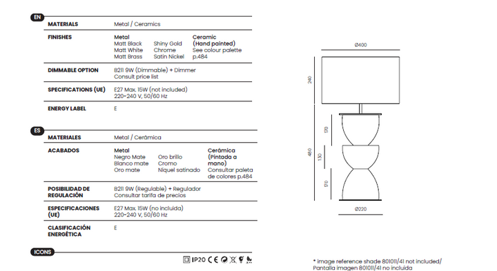 Metric Table Lamp
