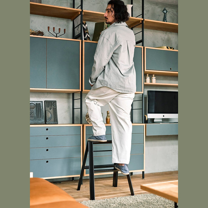 Lucano Step Ladder 2-Step BLACK