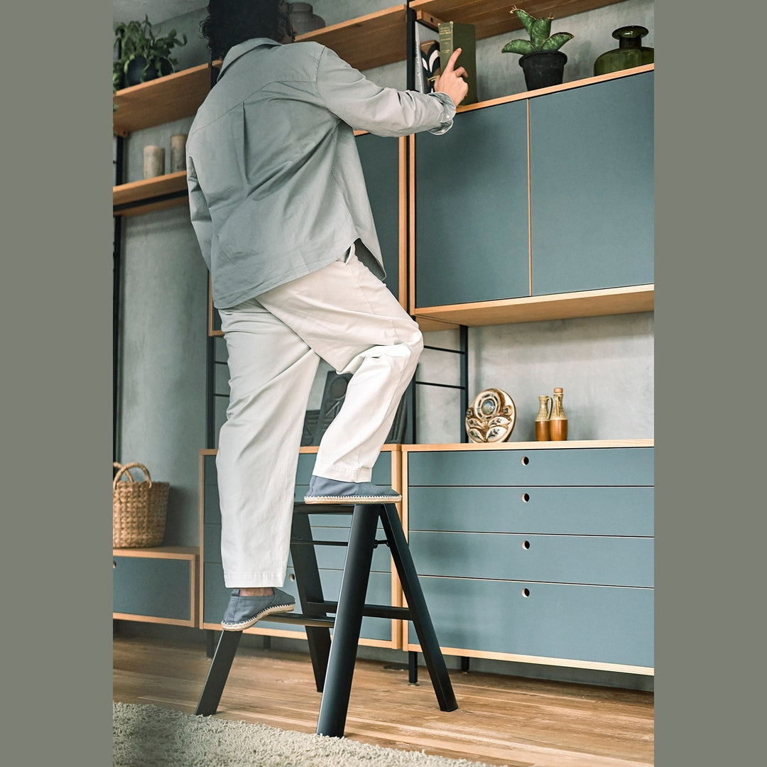 Lucano Step Ladder 2-Step BLACK