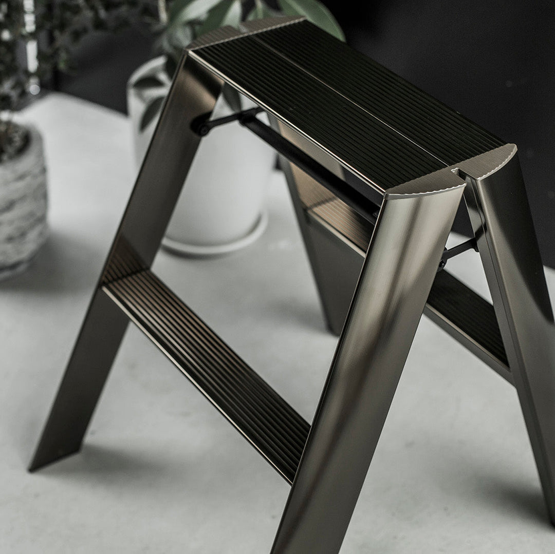 Lucano Premium Step Ladder 2-Step BRONZE