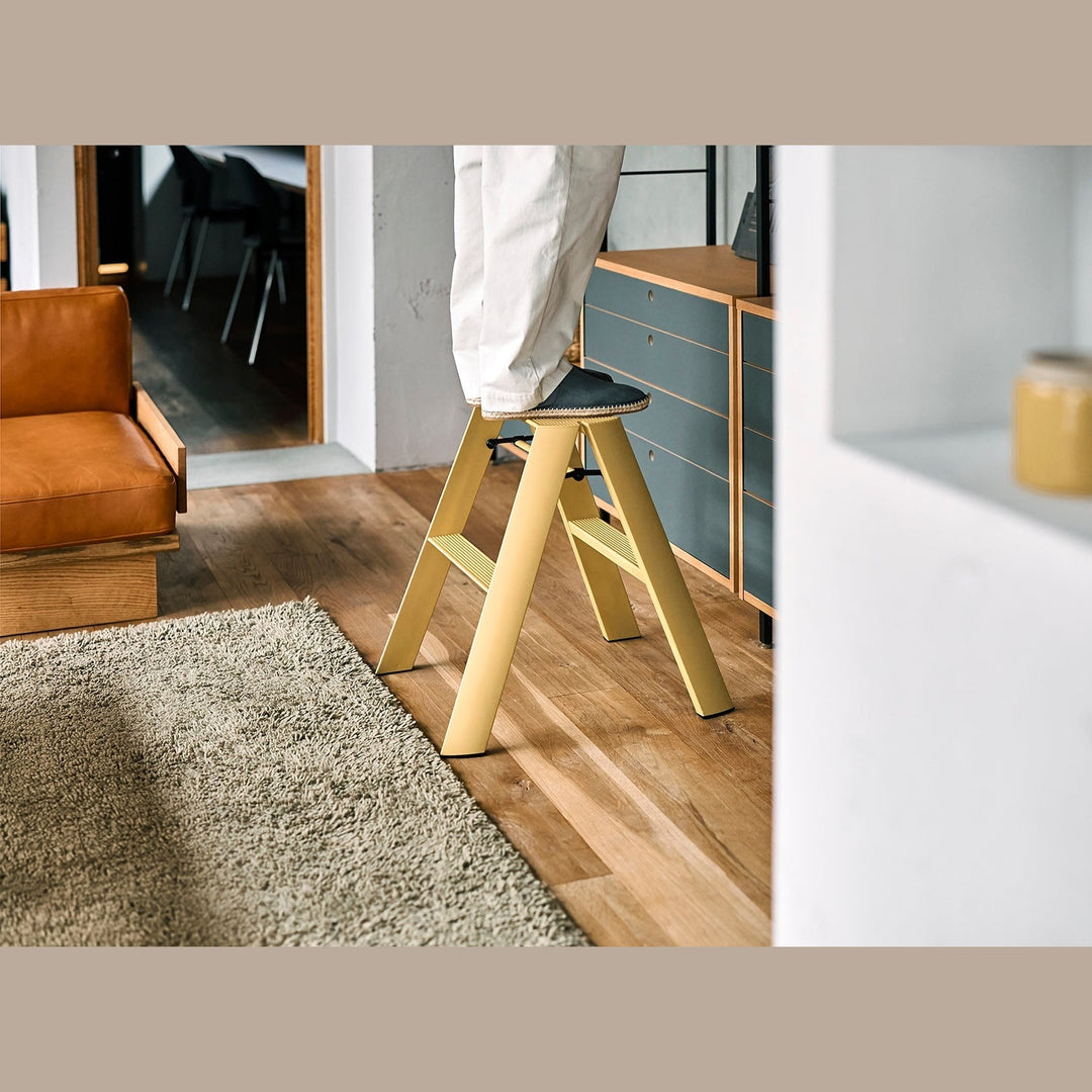 Lucano Step Ladder 2-Step MUSTARD YELLOW