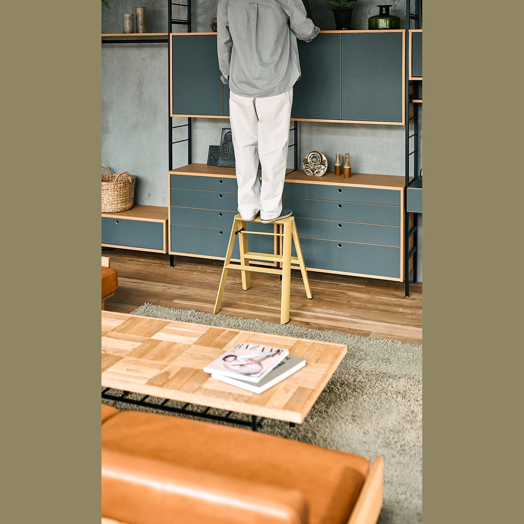 Lucano Step Ladder 2-Step MUSTARD YELLOW