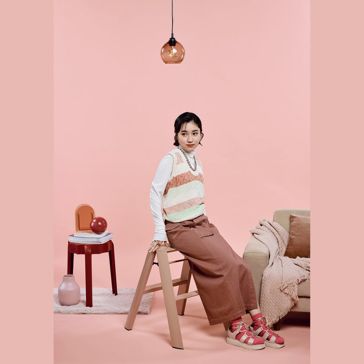 Lucano Step Ladder 2-Step PEACH BROWN