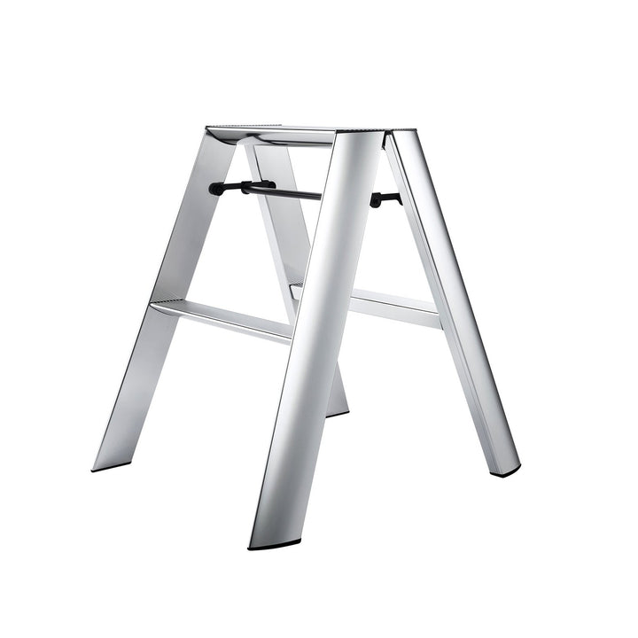 Lucano Premium Step Ladder 2-Step SILVER