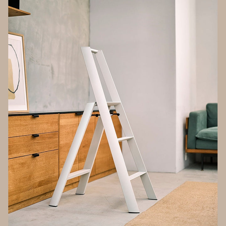Lucano Step Ladder 3-Step CRYSTAL GRAY