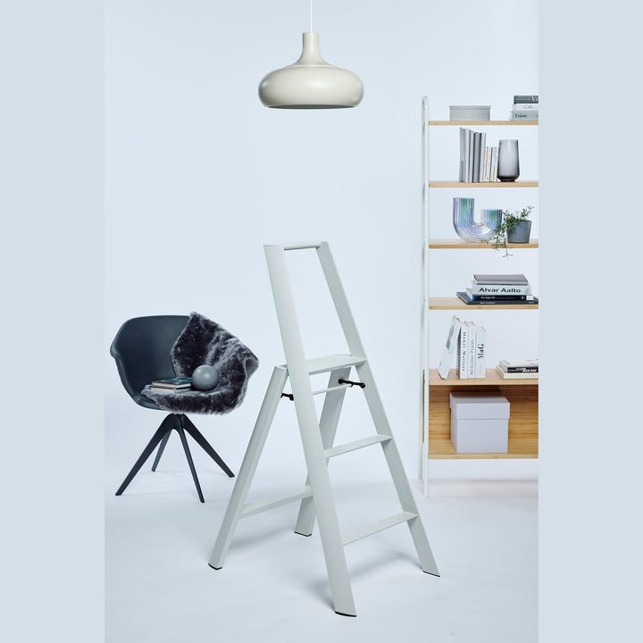 Lucano Step Ladder 3-Step CRYSTAL GRAY