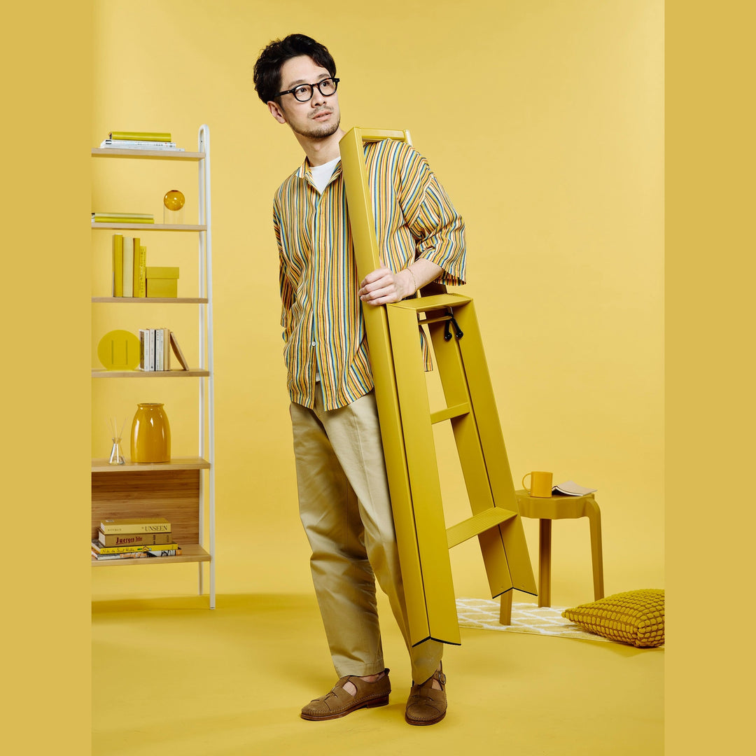 Lucano Step Ladder 3-Step MUSTARD YELLOW