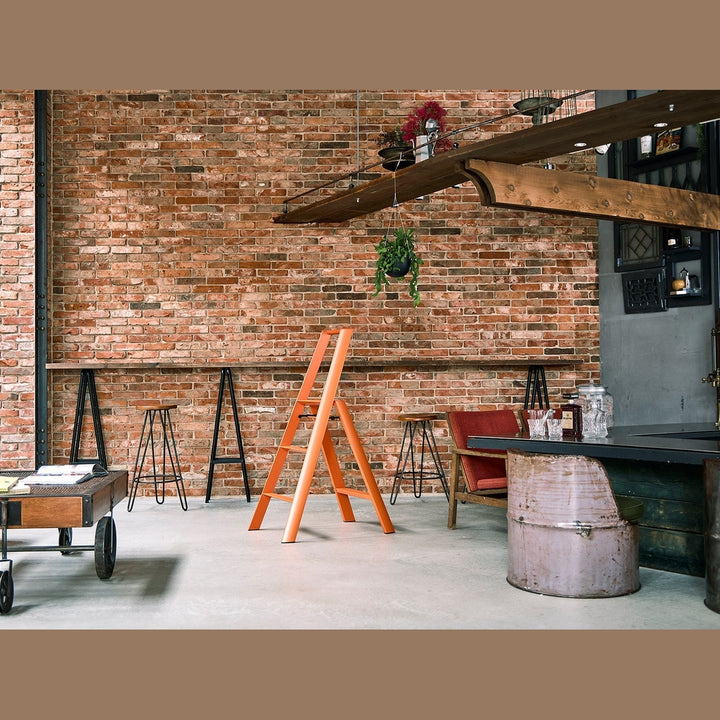 Lucano Step Ladder 3-Step ORANGE