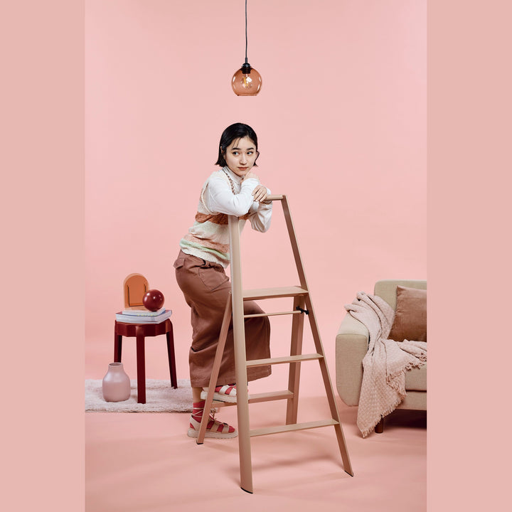 Lucano Step Ladder 3-Step PEACH BROWN