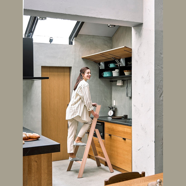 Lucano Step Ladder 3-Step PEACH BROWN