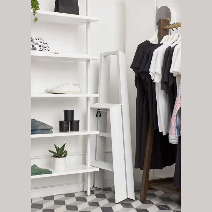 Lucano Wide Step Ladder 3-Step WHITE