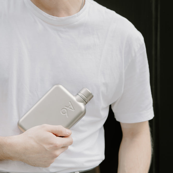 A6 Stainless Steel Memobottle - Satin