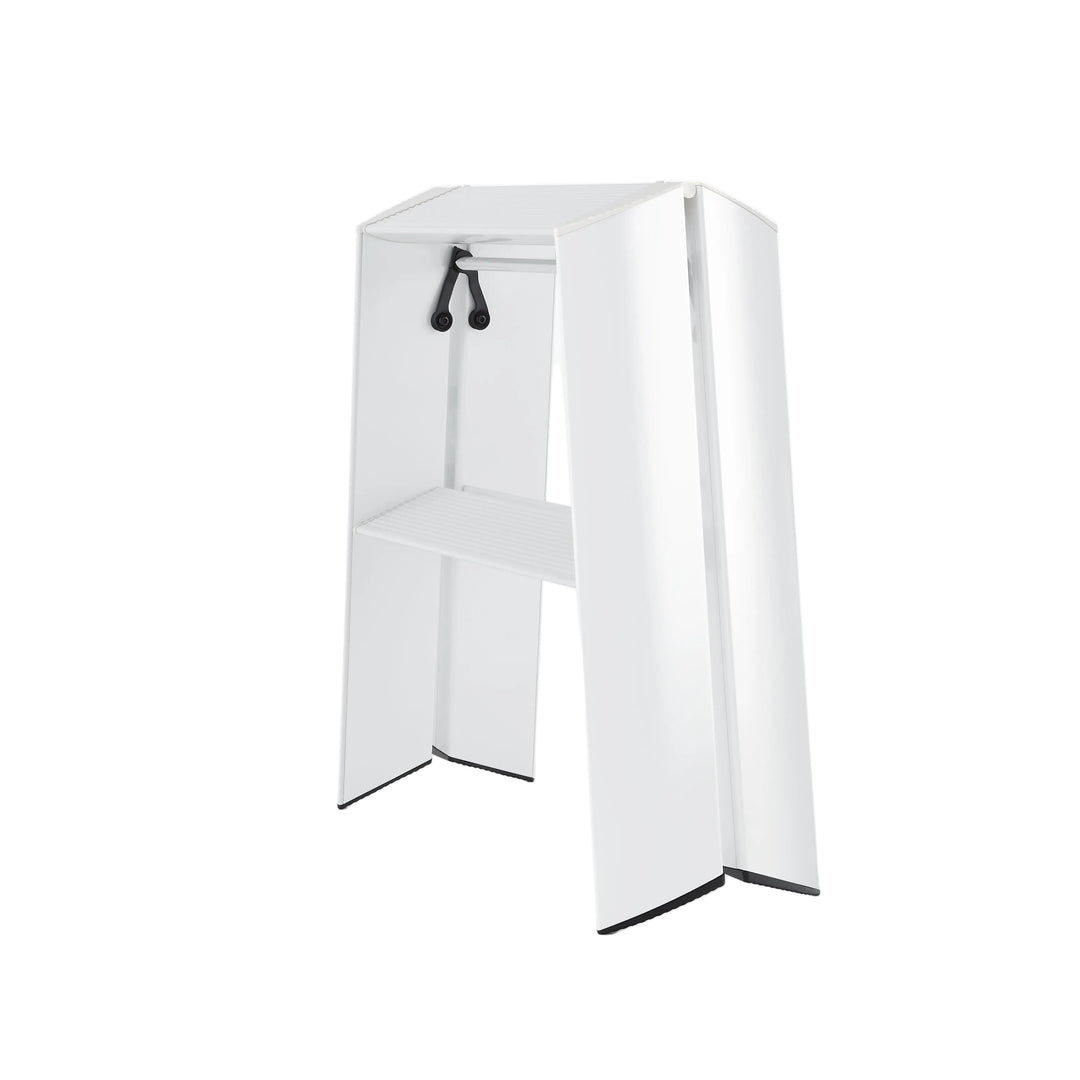 Lucano Wide Step Ladder 2-Step WHITE