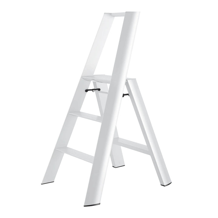 Lucano Wide Step Ladder 3-Step WHITE