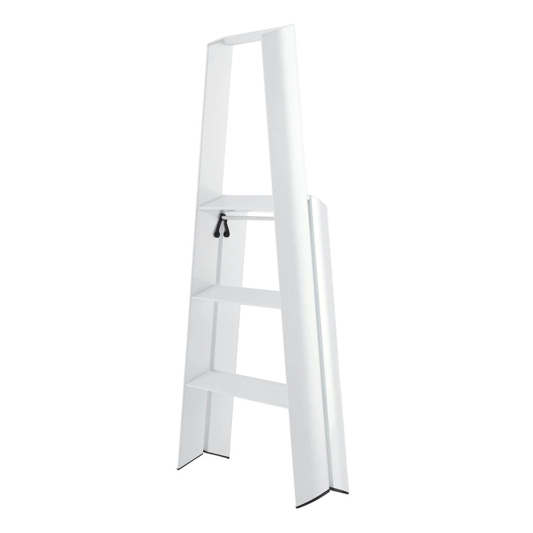 Lucano Wide Step Ladder 3-Step WHITE