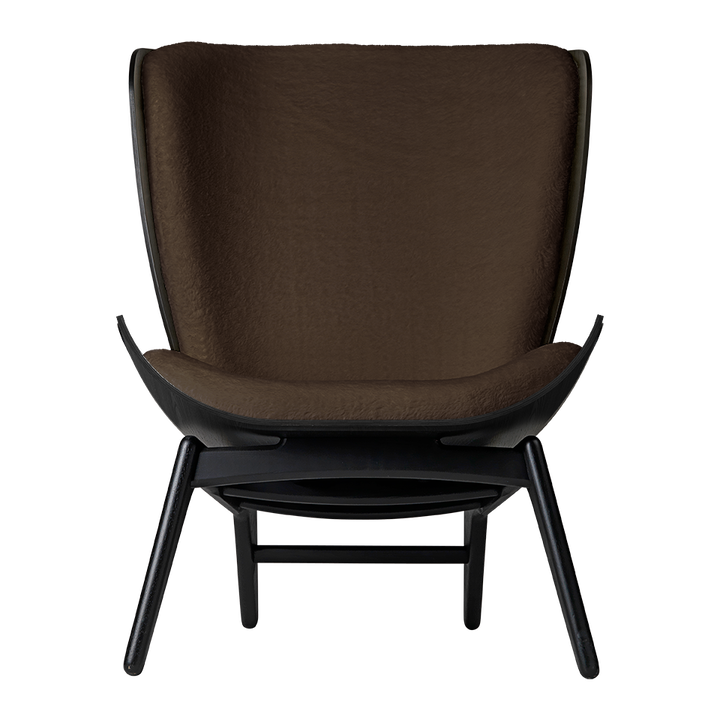 UMAGE The Reader Wing Chair, Black Oak