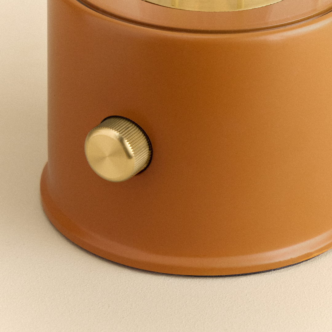 The Muse 2.0 Portable Lamp in Claycourt Orange