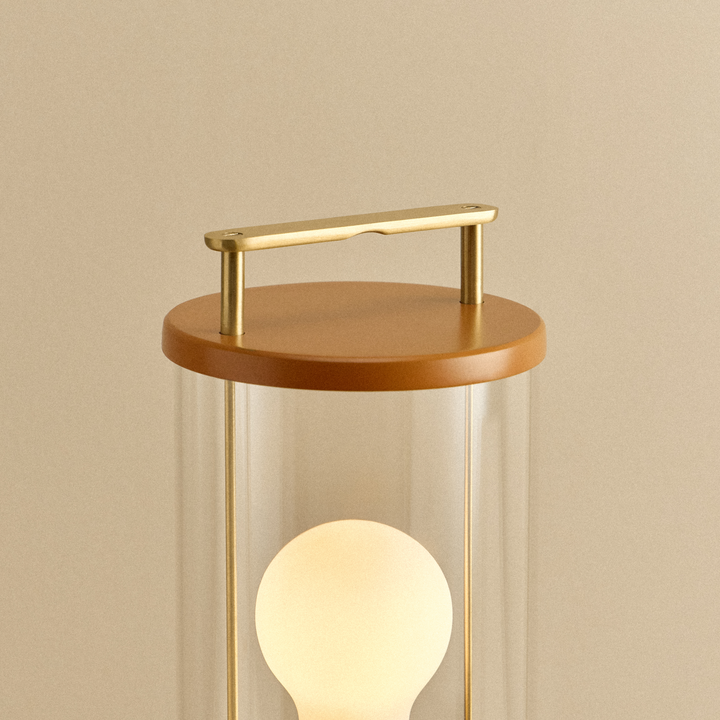 The Muse 2.0 Portable Lamp in Claycourt Orange