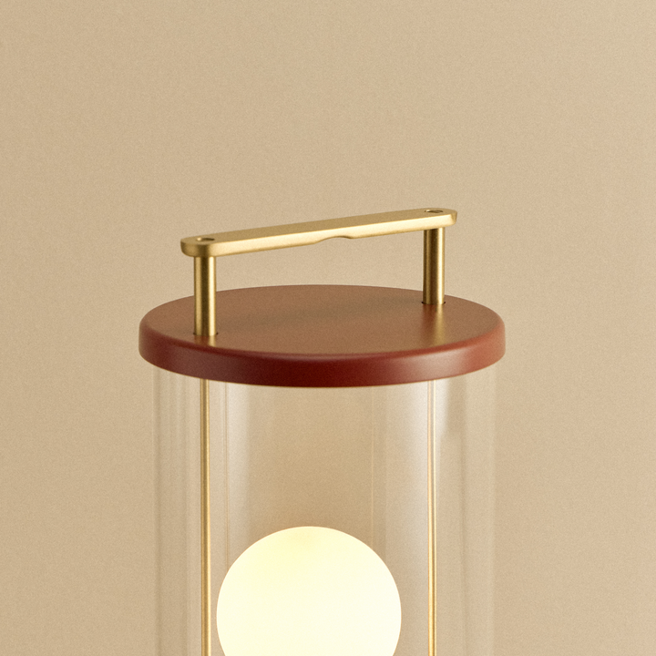 The Muse 2.0 Portable Lamp in Pomona Red